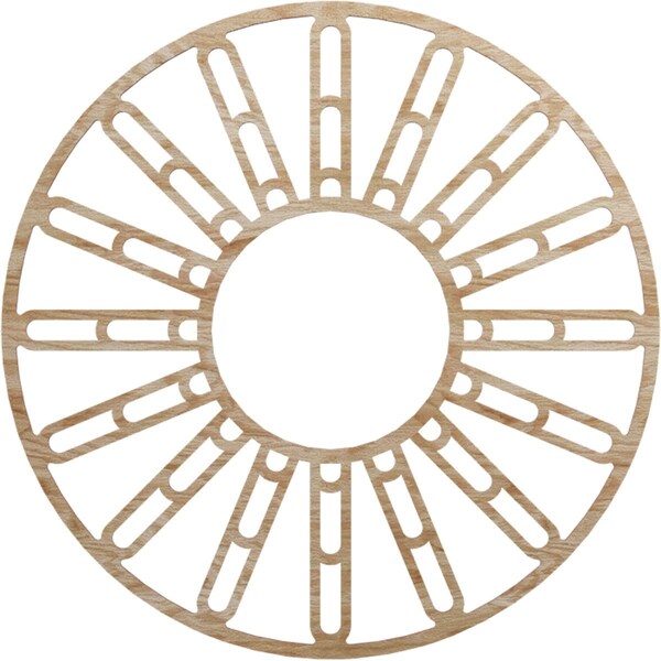 Ekena Millwork Hale Wood Fretwork Pierced Ceiling Medallion, Red Oak, 34"OD x 12 3/8"ID x 1/4"T CMWP34X34X0250HHRO - main